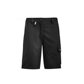 The Syzmik Womens Rugged Cooling Vented Short is a 100% cotton ripstop shorts with multiple pockets. Available in 4 colours. Sizes 4 - 24.