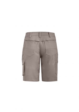 The Syzmik Womens Rugged Cooling Vented Short is a 100% cotton ripstop shorts with multiple pockets. Available in 4 colours. Sizes 4 - 24.
