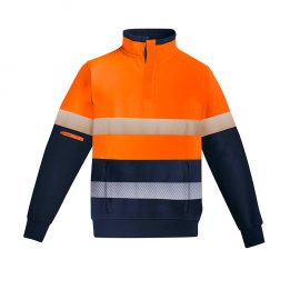 The Syzmik Mens Orange Flame 1/4 Zip Brushed Fleece is a 55% Modacrylic, 1/4 zip fleece with pockets. Available in 2 colours. Sizes XXS - 5XL, 7XL.