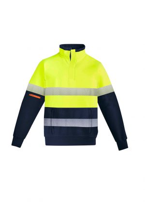 The Syzmik Mens Orange Flame 1/4 Zip Brushed Fleece is a 55% Modacrylic, 1/4 zip fleece with pockets. Available in 2 colours. Sizes XXS - 5XL, 7XL.