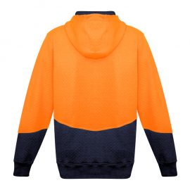 The Syzmik Unisex Hi Vis Textured Jacquard Hoodie is a 59% Polyester, hi vis hoodie with waist pockets. Available in 4 colours. Sizes XXS - 5XL, 7XL.