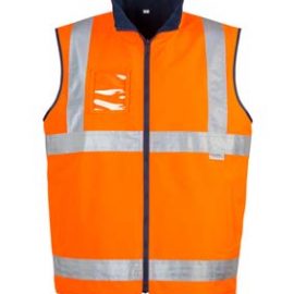 The Syzmik Mens Hi Vis Lightweight Fleece Lined Vest is 100% oxford polyester.  Available in Yellow or Orange.  Reversible with fleece inner.