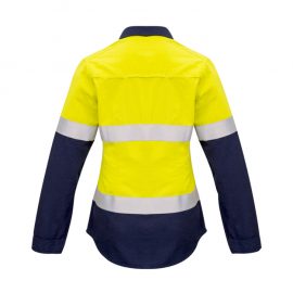 The Syzmik Womens FR Closed Front Hooped Taped Spliced Shirt is a 93% Meta-Aramid, light weight shirt. Available in 2 colours. Sizes 8 - 24.