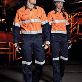 The Syzmik Mens FR Closed Front Hooped Taped Spliced Shirt is a 93% Meta-Aramid, hi-vis shirt. Available in 2 colours. Sizes S - 5XL, 7XL.