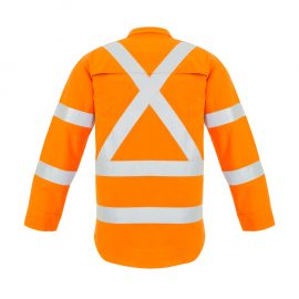 The Syzmik Mens X Back Taped Shirt is a 93% Meta-Aramid, hi-vis shirt. Available in Orange. Sizes XXS - 5XL, 7XL.