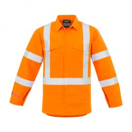 The Syzmik Mens X Back Taped Shirt is a 93% Meta-Aramid, hi-vis shirt. Available in Orange. Sizes XXS - 5XL, 7XL.