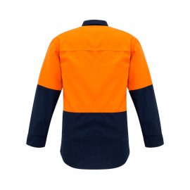 The Syzmik Mens Hi Vis Spliced Shirt is a 93% Meta-Aramid, light weight, long sleeved shirt. Available in 2 colours. Sizes XXS - 5XL, 7XL.