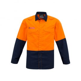 The Syzmik Mens Hi Vis Spliced Shirt is a 93% Meta-Aramid, light weight, long sleeved shirt. Available in 2 colours. Sizes XXS - 5XL, 7XL.
