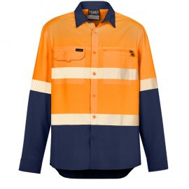 The Syzmik Mens Hi Vis Outdoor Segmented Tape L/S Shirt is a 100% polyester ripstop, long sleeved shirt. Available in 2 colours. Sizes XXS - 5XL, 7XL.