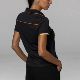 The Aussie Pacific Currumbin Lady Polo is a 100% polyester, Dri-wear, short sleeve ladies polo. Available in 16 colours. Sizes 6 - 26.