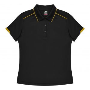 The Aussie Pacific Currumbin Lady Polo is a 100% polyester, Dri-wear, short sleeve ladies polo. Available in 16 colours. Sizes 6 - 26.