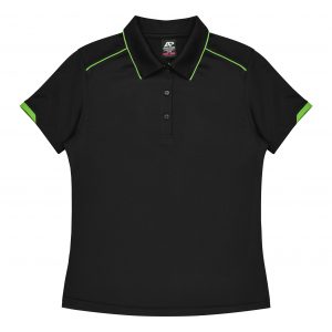 The Aussie Pacific Currumbin Lady Polo is a 100% polyester, Dri-wear, short sleeve ladies polo. Available in 16 colours. Sizes 6 - 26.