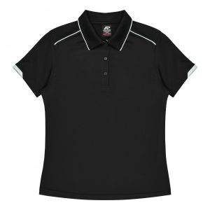 The Aussie Pacific Currumbin Lady Polo is a 100% polyester, Dri-wear, short sleeve ladies polo. Available in 16 colours. Sizes 6 - 26.