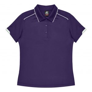 The Aussie Pacific Currumbin Lady Polo is a 100% polyester, Dri-wear, short sleeve ladies polo. Available in 16 colours. Sizes 6 - 26.