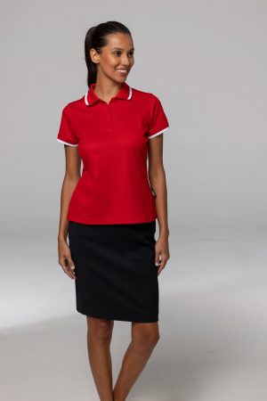2321_Portsea The Aussie Pacific Portsea Lady Polos is a 80% polyester, Dri-wear, short sleeved lady polo. Available in 6 colours. Sizes 6 - 26.