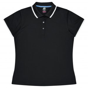 The Aussie Pacific Portsea Lady Polos is a 80% polyester, Dri-wear, short sleeved lady polo. Available in 6 colours. Sizes 6 - 26.