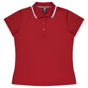 The Aussie Pacific Portsea Lady Polos is a 80% polyester, Dri-wear, short sleeved lady polo. Available in 6 colours. Sizes 6 - 26.