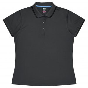 The Aussie Pacific Portsea Lady Polos is a 80% polyester, Dri-wear, short sleeved lady polo. Available in 6 colours. Sizes 6 - 26.