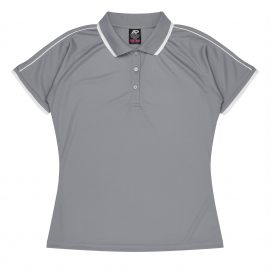 The Aussie Pacific Double Bay Lady Polos is a 100% polyester, Dri-wear, short sleeve ladies polo. Available in 5 colours. Sizes 6 - 26.