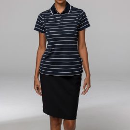 The Aussie Pacific Vaucluse Lady Polos is a 100% polyester, Dri-wear, short sleeve ladies polo. Available in 5 colours. Sizes 6 - 26.