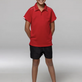 The Aussie Pacific Currumbin Kids Polo is a 100% polyester, Dri-wear, short sleeve kids polo. Available in 16 colours. Sizes 4 - 16.