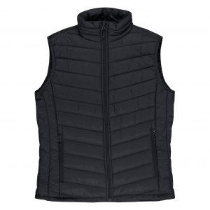 The Aussie Pacific Snowy Kids Vest is a nylon/polyester puffer vest. Sizes 4 - 16. Black or Navy. Great winter puffer vests.
