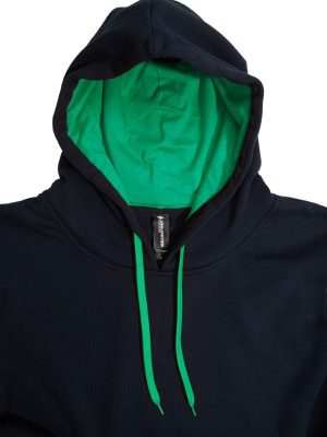 The Unlimited Edition Crew Adults Contrast Hoodie is an 80% polyester/20% cotton, pullover hoodie with front pocket. Available in 39 colours. Sizes S - 3XL, 5XL.