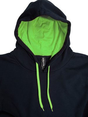 The Unlimited Edition Crew Adults Contrast Hoodie is an 80% polyester/20% cotton, pullover hoodie with front pocket. Available in 39 colours. Sizes S - 3XL, 5XL.