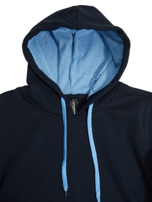 The Unlimited Edition Crew Adults Contrast Hoodie is an 80% polyester/20% cotton, pullover hoodie with front pocket. Available in 39 colours. Sizes S - 3XL, 5XL.