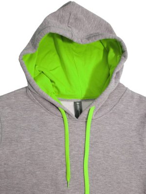 The Unlimited Edition Crew Adults Contrast Hoodie is an 80% polyester/20% cotton, pullover hoodie with front pocket. Available in 39 colours. Sizes S - 3XL, 5XL.