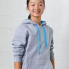 The Unlimited Edition Crew Kids Contrast Hoodie is an 80% polyester/20% cotton, pullover hoodie. 39 colours. Sizes 4 - 14.