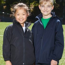 The Unlimited Edition Latitude Kids Track Jacket is a 100% polyester track jacket with hood. Available in 2 colours. Sizes 4 - 12.