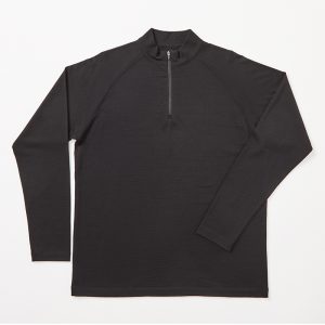 The Unlimited Edition Zip Mens Merino Sweater is a 100% merino wool sweater with a half zip. Available in Black. Sizes 3XS - 3XL, 5XL.