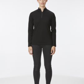 The Unlimited Edition Milford Womens Merino 1/4 Zip Sweater is a 100% merino wool sweater with 1/4 zip. Available in Black. Sizes 8 - 20.