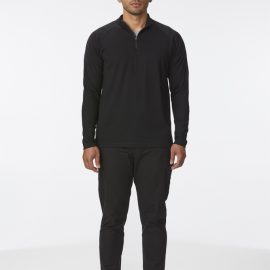 The Unlimited Edition Milford Mens Merino 1/4 Zip Sweater is a 100% merino wool sweater with 1/4 zip. Available in Black. Sizes S - 3XL, 5XL.