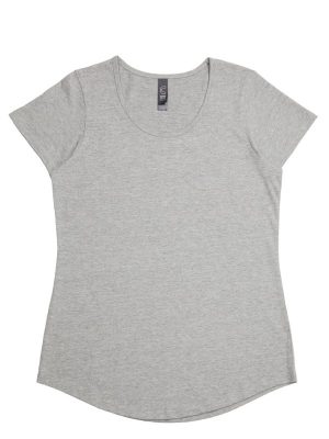 The Unlimited Edition Stacy Womens Tee is a 100% combed cotton, scoop neck tee. Available in 8 colours. Sizes 6 - 16.