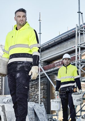 The Syzmik Unisex Hi Vis Stretch Taped Hoodie is a 100% polyester, brushed fleece hoodie. Available in 2 colours. Sizes XXS - 5XL, 7XL.
