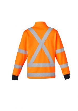 The Syzmik Unisex Hi Vis X Back Rail Jumper is a 100% polyester, half zip jumper. Available in Orange. Sizes XXS - 5XL, 7XL.