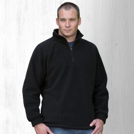 The Catalogue Detailed Polar Fleece Pullover is a classic fit pullover with pockets. Available in Black. Sizes 3XS - 3XL.