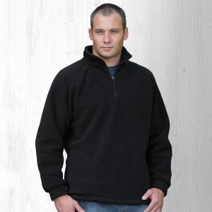 The Catalogue Detailed Polar Fleece Pullover is a classic fit pullover with pockets. Available in Black. Sizes 3XS - 3XL.