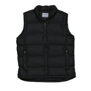 The Catalogue Frontier Puffa Vest is a 100% nylon ripstop puffa vest with pockets. Available in Black. Sizes XXS - 3XL, 5XL.