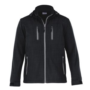 The Catalogue Hybrid Jacket is a 100% polyester, softshell jacket. Available in Black Heather. Sizes XXS - 3XL, 5XL.