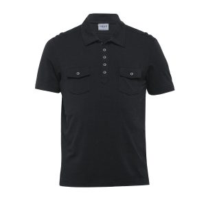 The Catalogue Mens Fusion Polo is a 95% cotton/5% elastane single jersey, tapered fit polo. Available in Black. Sizes S - 3XL, 5XL.