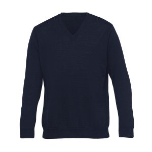 The Catalogue Mens Merino Detailed Vee Pullover us a 100% merino wool, v-neck pullover. Available in 2 colours. Sizes S - 3XL, 5XL.