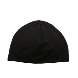 The Catalogue Merino Arctic Beanie is a 100% merino wool, reversible beanie. Available in Black/Charcoal. One size fits all.