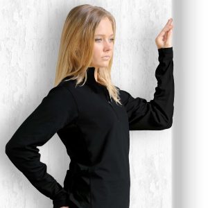 The Catalogue Transition Top is a 92% polyester, moisture wicking top. Available in Black. Sizes XS - 3XL, 5XL.