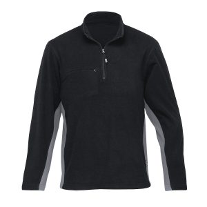 The Catalogue Vantage Top is 100% polyester, microfleece top with 1/4 zip. Available in Black/Aluminium. Sizes XS - 3XL, 5XL.