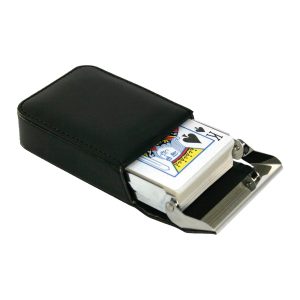 1393-travel-pack-of-cards-view-2 The Catalogue Travel Pack of Cards is a hard case with a metal hinge. Pack of playing cards included. Perfect for travelling.