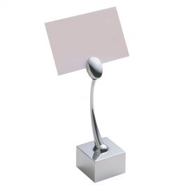 The Catalogue Note Holder Clip is a tabletop, metal clip holder with adjustable arm. Available in one colour. One style.