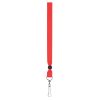 The Catalogue Ribbon Lanyard – Red is a simple but stylish lanyard with a metal clip. Perfect for displaying name or card holders.